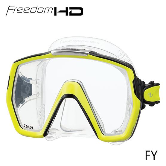 Fish Tail Blue for sale online TUSA M1001 Freedom HD Scuba Diving Mask Black Silicone 