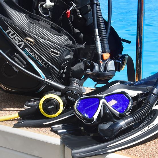 TUSA Premium Hyflex Switch Angled Blade Open Heel Dive Fins Black 