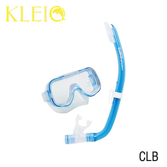 TUSA Sport Mini Kleio Youth Dry Snorkeling Combo Clear/blue for sale online 